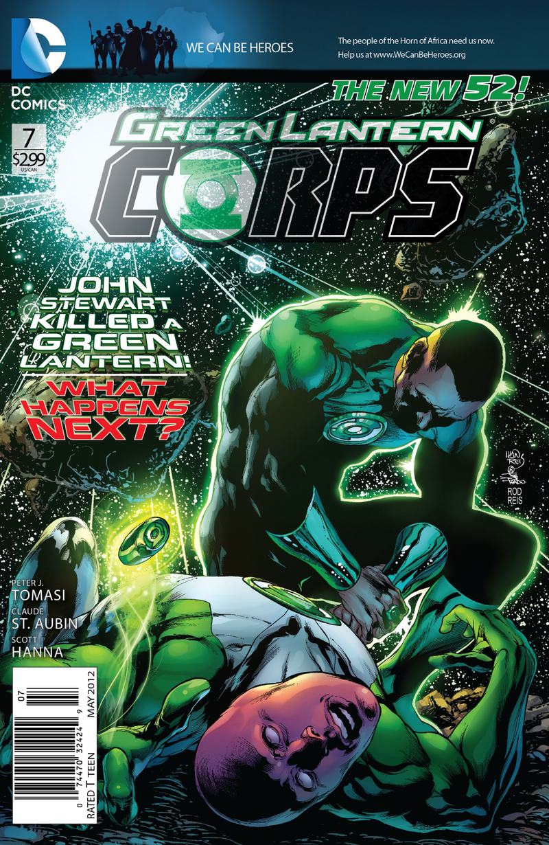 Illustration for article titled In this preview of Green Lantern Corps, see what a Green Lantern's funeral looks like
